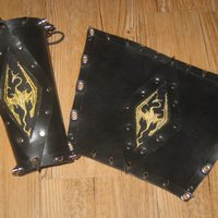Skyrim Dragon leather Bracers. Thumbnail