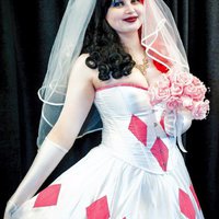 Wedding Harley Quinn Wedding Dress  That Cosplay Couple  Cospix