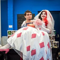 Wedding Harley Quinn Wedding Dress  That Cosplay Couple  Cospix