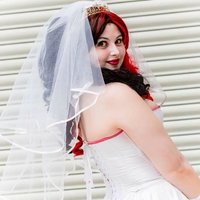 Wedding Harley Quinn Wedding Dress  That Cosplay Couple  Cospix