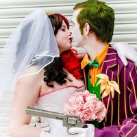 Wedding Harley Quinn Wedding Dress  That Cosplay Couple  Cospix