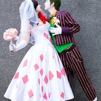 Wedding Harley Quinn Wedding Dress  That Cosplay Couple  Cospix