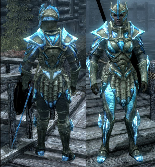 skyrim glass armor female